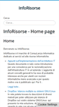 Mobile Screenshot of inforisorse.it